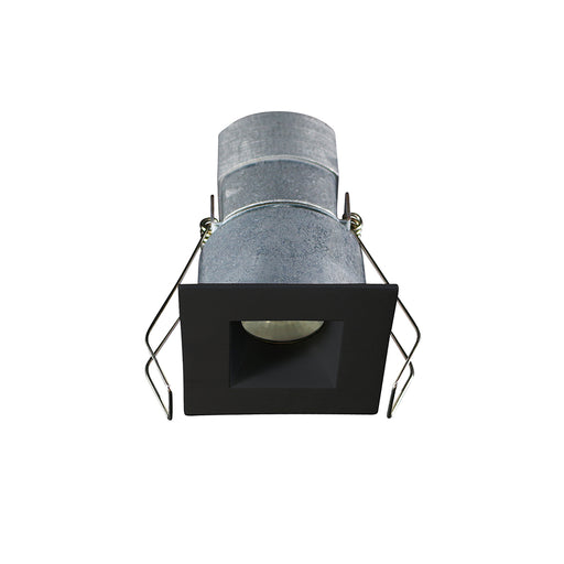 Lotus LED Lights 2 Inch Mini Recessed LED Square Black 1/4 Inch Wide Trim 24V AC/DC 6W 3000K 480Lm 38 Degree Air Tight 90 CRI (LED-1-S6W-30K-T1-12WD-S-BK)