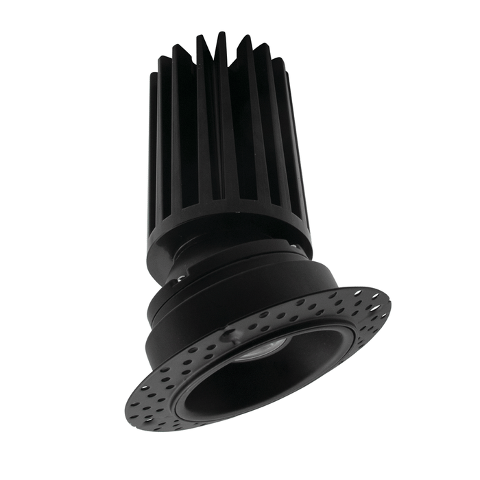 Lotus LED Lights 2 Inch Round Trimless Gimbal Black 11W LED Dim To Warm 3000-1800K 38 Degree Air-Tight 90 CRI (LED-2-S11W-DTW-BK-EY-T)