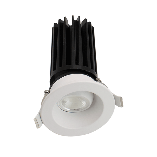 Lotus LED Lights 2 Inch Round Gimbal White 11W LED Dim To Warm 3000-1800K 38 Degree Type IC Wet Location Air-Tight 90 CRI (LED-2-S11W-DTW-WH-EY)