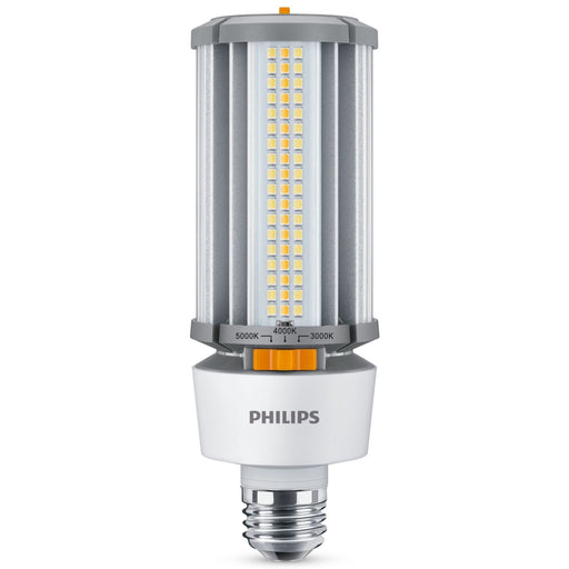 Philips 606269 27-18-12CC/LED/3PW/3CCT/E26 BB 6/1 LED Corn Cob E26 Base Wattage/CCT Selectable 27W/18W/12W 3000K/4000K/5000K 120-277V 80 CRI Clear (929004258004)