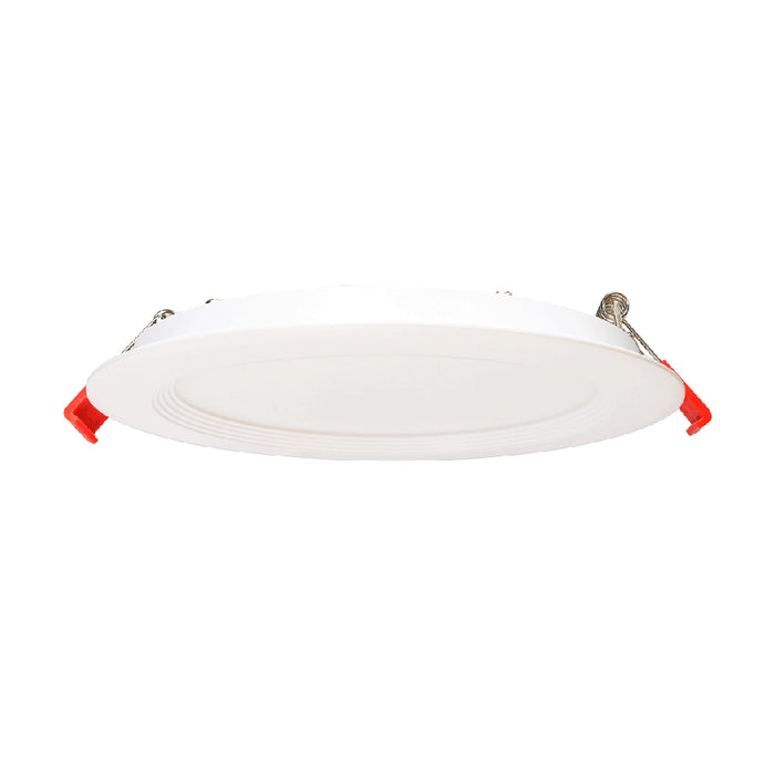 Lotus LED Lights 6 Inch Round Regressed Baffle Budget LED 12W CCT Selectable 2700K/3000K/3500K/4000K/5000K White 940-1070Lm Air-Tight (LED-6-S12W-5CCTWH-R-BF)
