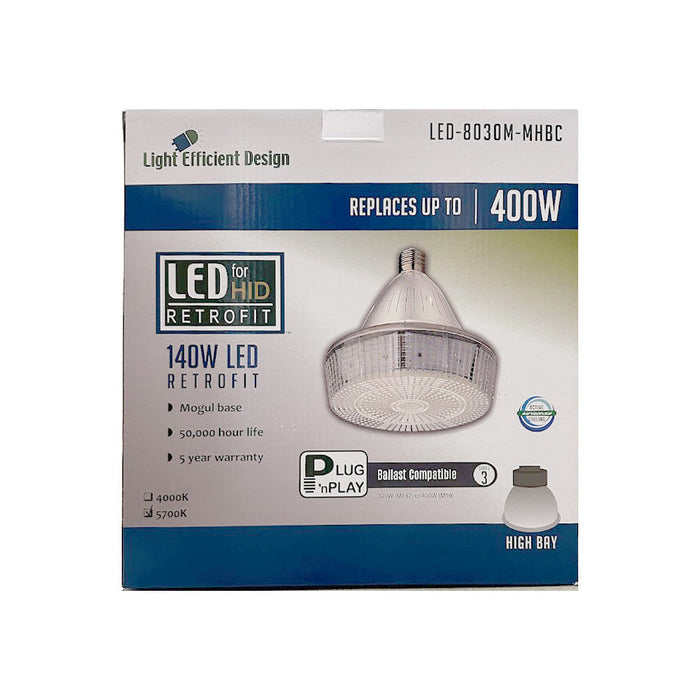 Light Efficient Design 140W LED Metal Halide High Bay Retrofit 5700K (LED-8030M57-MHBC)