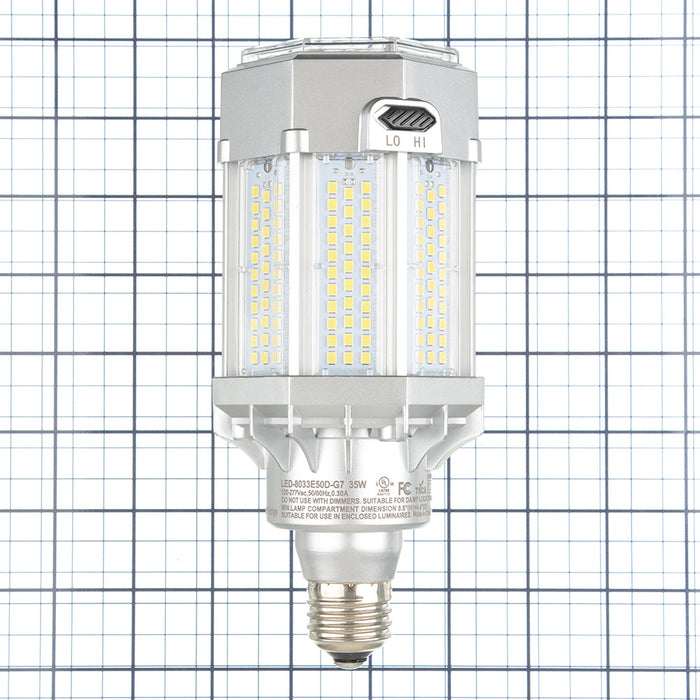 Light Efficient Design 35W Post Top Retrofit Lamp Replaces Up To 175W HID E26 Base 5000K 120-277V 80 CRI (LED-8033E50D-G7)