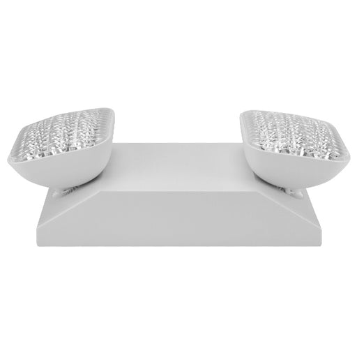 Exitronix Thermoplastic Emergency Light [2] 1W LED Lamps Lifepo4 Battery White Self-Test/Self-Diagnostics 2W Remote Capacity (LED90-G2-R)