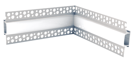 GM Lighting Extruded 8 Foot Standard Mud-In Channel With Snap-On Frosted Lens 90 Degree Inside Corner (LED-CHL-MI-ST8-IC90)