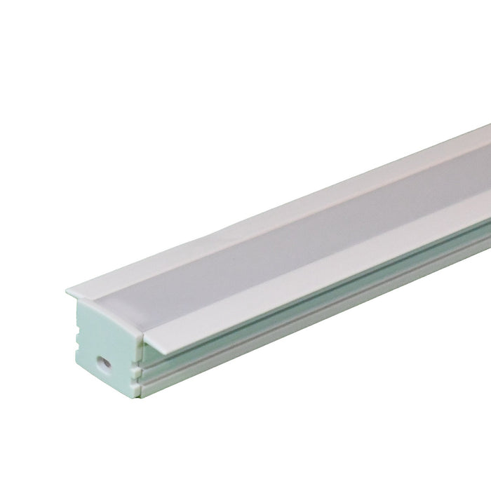 GM Lighting Extruded 4 Foot Flanged Mini-Deep Format Channel With Snap-On Frosted Lens With Screws (LED-CHL-XD-MD-F)