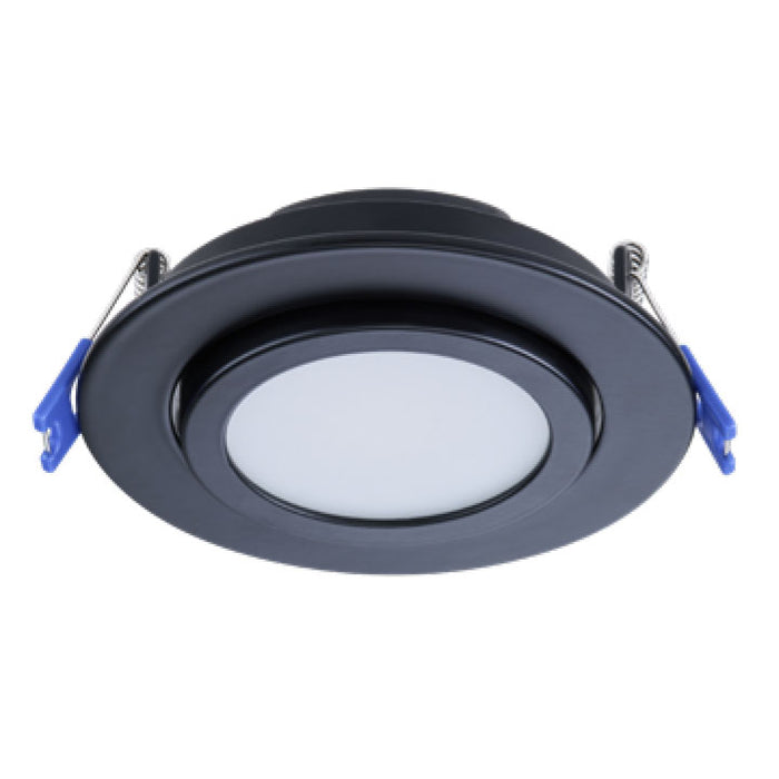 Philips Lightolier Black LED Round Gimbal Downlight 