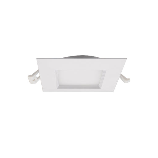 Lotus LED Lights 4 Inch Square Regressed Baffle Budget White LED 9W CCT Selectable 2700K/3000K/3500K/4000K/5000K Air-Tight (LED-S9W-5CCT-WH-SQ-BF)