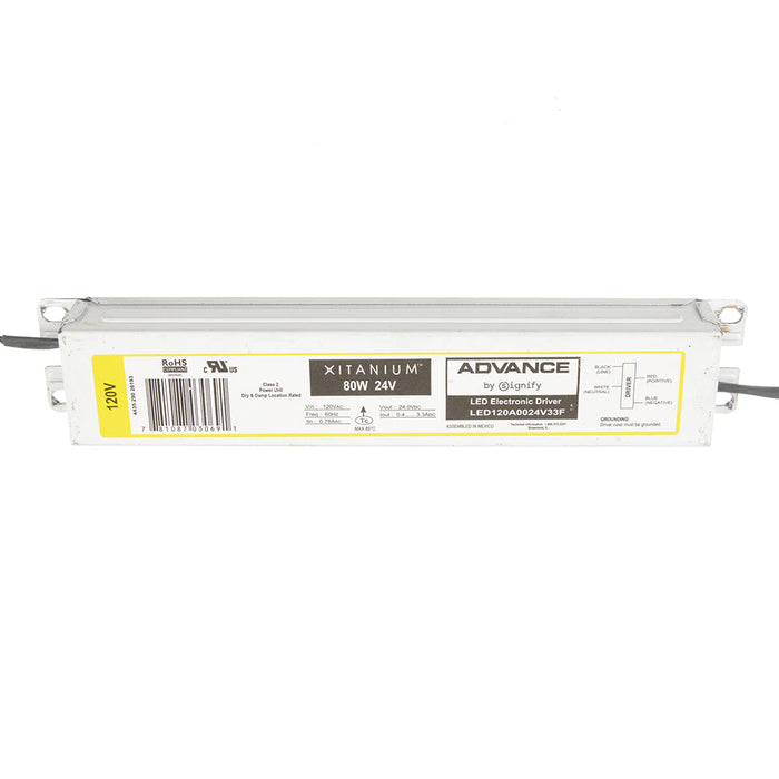 Advance LED120A0024V33FM Xitanium 80W 3.3A 24V 120V 60Hz (913700508991)