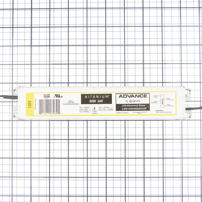 Advance LED120A0024V33FM Xitanium 80W 3.3A 24V 120V 60Hz (913700508991)