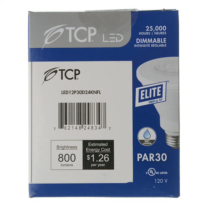 TCP LED 12W PAR30 Dimmable 2400K Narrow Flood (LED12P30D24KNFL)