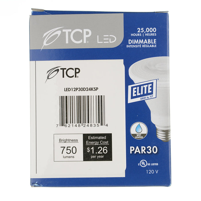 TCP LED 12W PAR30 Dimmable 2400K Spot (LED12P30D24KSP)