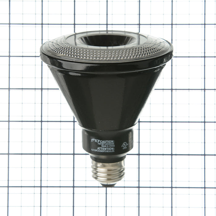 TCP LED 14W PAR30 Dimmable 3500K Flood Black (LED14P30D35KFLB)