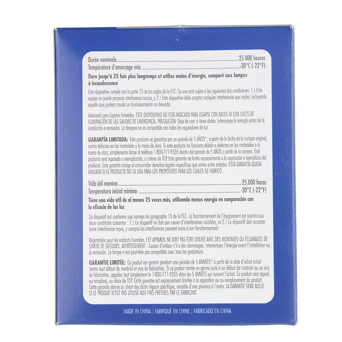 TCP LED 14W PAR30 Dimmable 4100K Narrow Flood Black (LED14P30D41KNFLB)