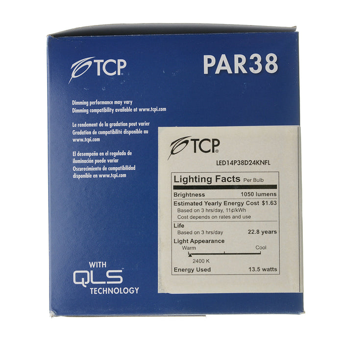 TCP LED 14W P38 Dimmable 2400K Narrow Flood (LED14P38D24KNFL)