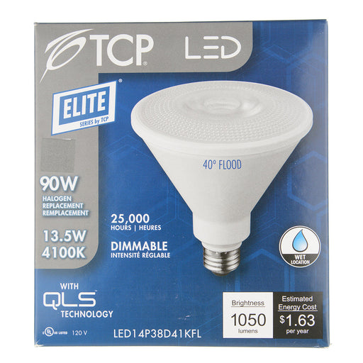 TCP LED 14W P38 Dimmable 4100K Flood (LED14P38D41KFL)