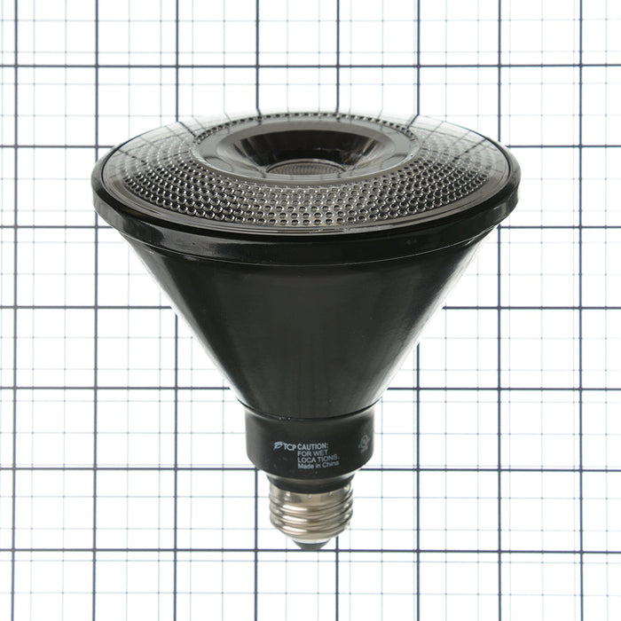 TCP LED 17W HOP38 Dimmable 3000K Flood Black (LED17HOP38D30KFLB)