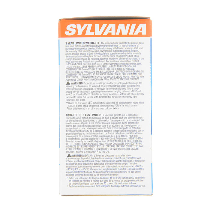 Sylvania LED6A19F85010YVRP 6W A19 LED 5000K120V 450Lm 80 CRI Medium E26 Base Frosted Bulb (74080)