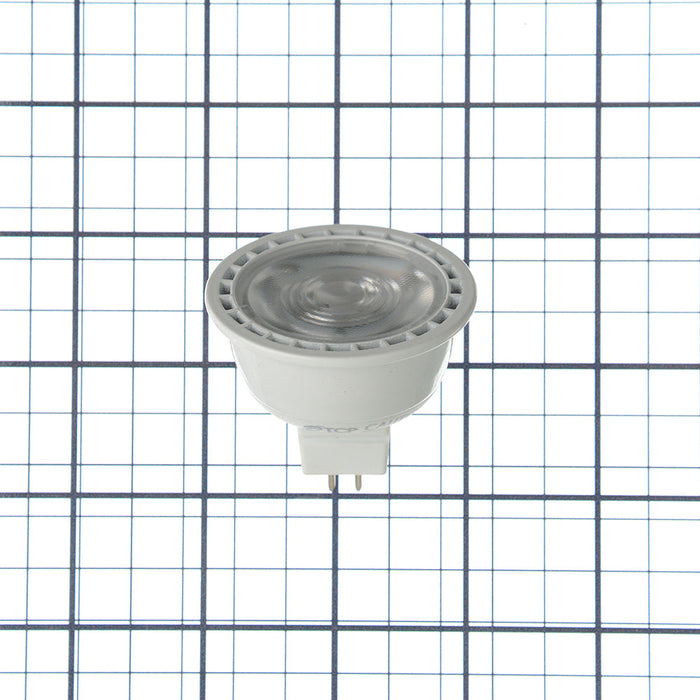 TCP 7W MR16 LED 2700K 12V 450Lm 80 CRI Bi-Pin GU5.3 Base Dimmable Shatter Resistant Narrow Flood Bulb (LED712VMR16V27KNFL)