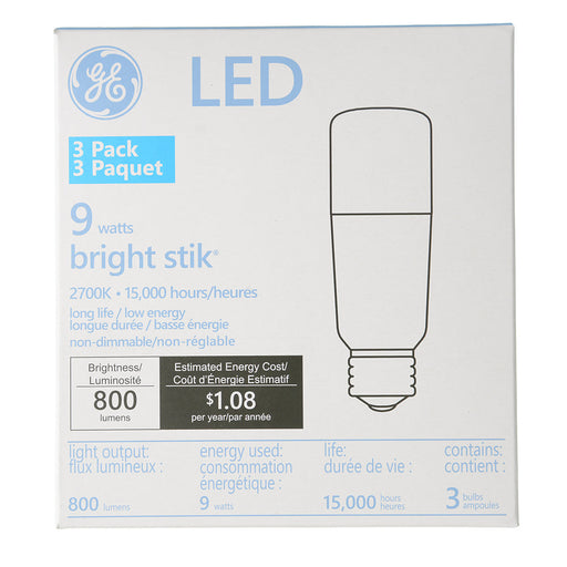 GE LED9LS3/827 120 LED 9W 800Lm 80 CRI Screw-In Medium Non-Dimmable General Purpose QS (75184)
