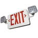 Best Lighting Products LED Exit And Emergency Thermoplastic Combination Green Letters Black Housing (LEDCXTEU2GBRC-HL)