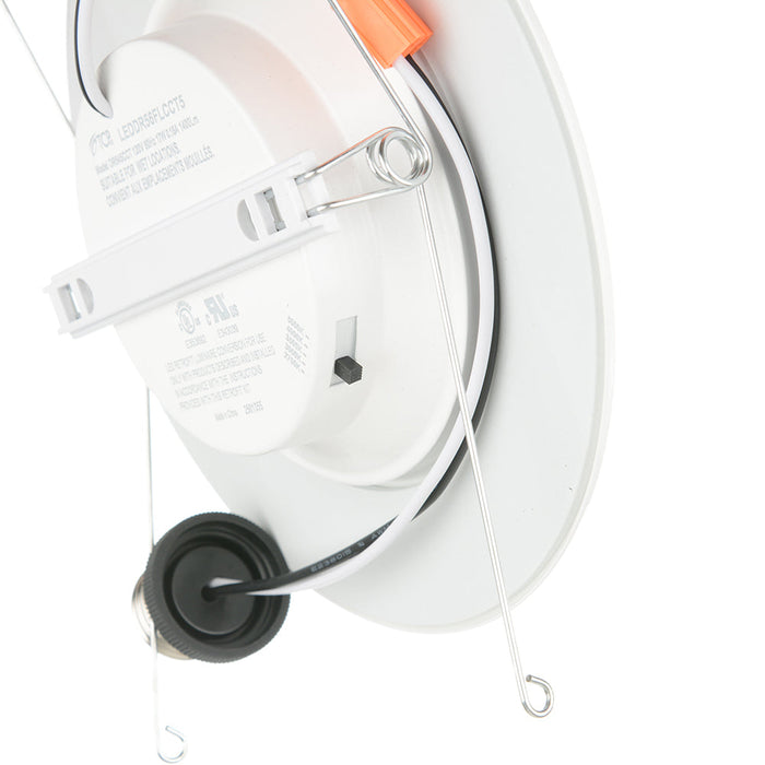 TCP 16W 5/6 Inch LED Recessed Flat Retrofit Downlight CCT Selectable 2700K/3000K/3500K/4000K/5000K 120V 80 CRI White (LEDDR56FLCCT5)