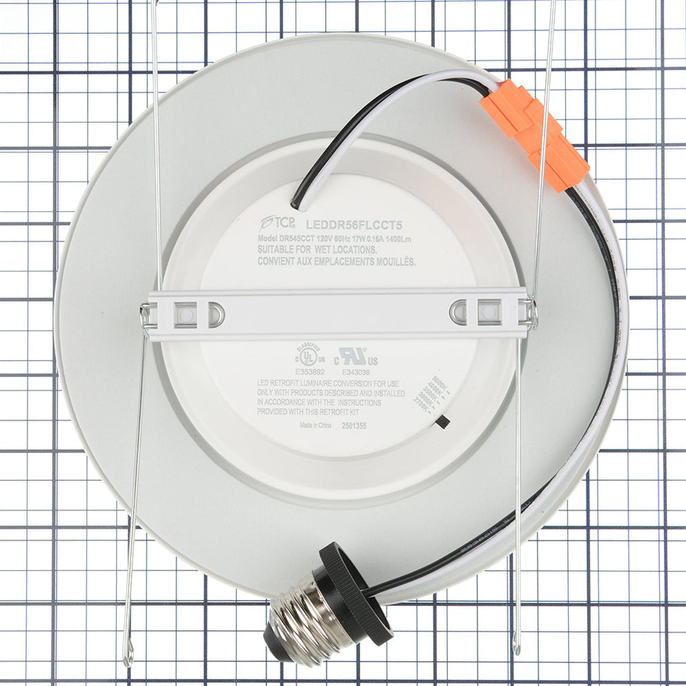 TCP LEDDR56FLCCT5 16W 5/6 Inch LED Recessed Flat Retrofit Downlight ...