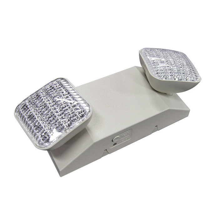Best Lighting Products LED Remote Capable Thermoplastic Emergency Unit White Housing No Self-Diagnostics High Lumen Dual 120/277V 120/347V 60Hz Not (LEDR5HO-HL-CSA)