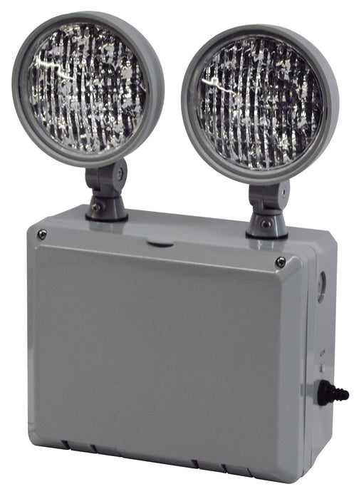 Best Lighting Products LED Wet Location Remote Capable Thermoplastic Emergency Unit Black Housing (LEDTFX-2B-CEC)
