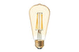 GE LED5DFST19-C-VTG LED 5.5W Vintage Style ST19 Lamp 120V 400Lm 2150K 90 CRI Dimmable E26 Base Clear Amber (93311890)