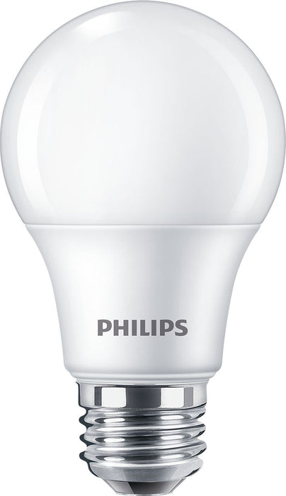 Philips 589606 5A19/CNG/827/FR/P/E26/D 12/1CT Contractor-Grade LED A19 Bulb 5W 450Lm 2700K 80 CRI 120V 180 Degree Beam Angle Frosted (929003750964)