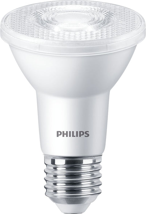 Philips 5.5PAR20/COR/F40/927-922/DIM/P/T20 6/1FB 5.5W LED PAR20 Bulb E26 Base 600Lm 2200K-2700K 90 CRI 120V 40 Degree Beam Angle Clear (929003739404)