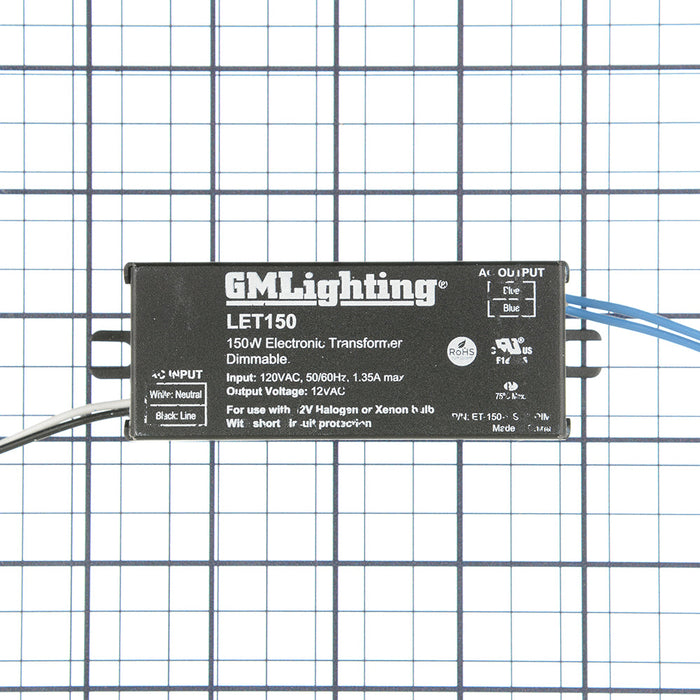 GM Lighting 12VAC Electronic Remote Transformer 50W 150W (LET-151 or LET-150)