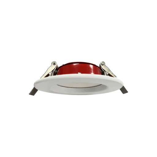 Lotus LED Lights 4 Inch Round White Regressed Backlit LED 2-Hour Fire Rated 9W CCT Selectable 2700K/3000K/3500K/4000K/5000K Up To 1100Lm Air-Tight 90 CRI (LFR-4R-RB-9W-5CCT)