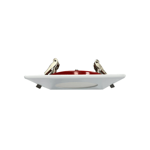 Lotus LED Lights 4 Inch Square White Flat Edgelit LED 2-Hour Fire Rated 9W CCT Selectable 2700K/3000K/3500K/4000K/5000K Up To 870Lm Air-Tight 90 CRI (LFR-4S-FE-9W-5CCT)