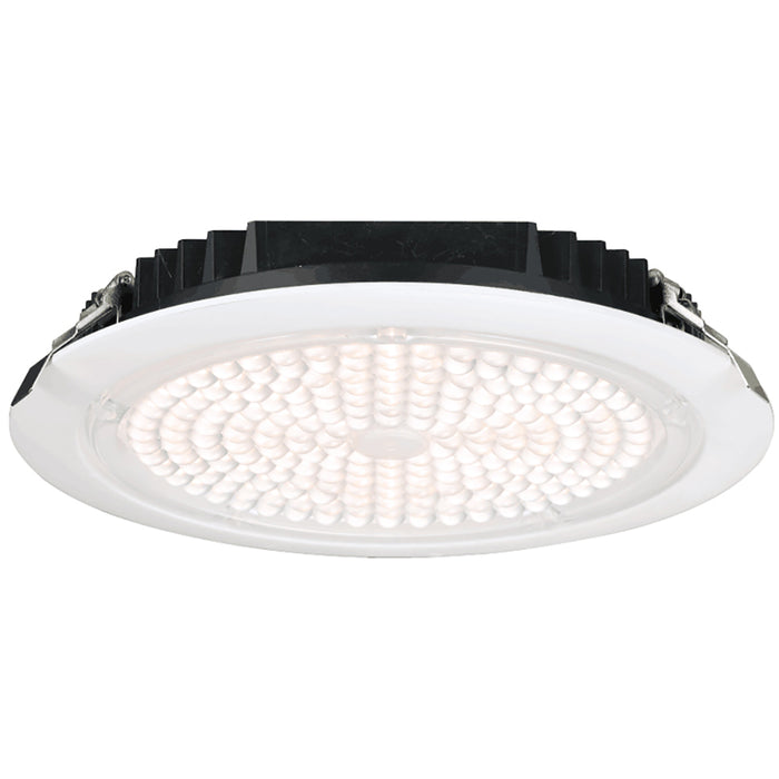 Lotus LED Lights 10 Inch Round Commercial 50W LED 5000K White 60 Degree 6800Lm Type IC Air-Tight Wet Location IP65 80 CRI (LL10R-50K-WH)