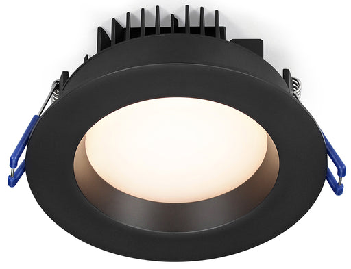 Lotus LED Lights 4 Inch Round Regressed Plenum 14.5W LED 4100K Black 90 Degree 900Lm Airtight 90 CRI (LL4RRG-40K-BK)