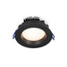 Lotus LED Lights 4 Inch Round Regressed Plenum 14.5W LED Dim To Warm 3000K-1800K Black 95 Degree Air-Tight 90 CRI (LL4RR-3018K-BK)
