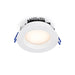 Lotus LED Lights 4 Inch Round Regressed Plenum 14.5W LED Dim To Warm 3000K-1800K White 95 Degree Air-Tight 90 CRI (LL4RR-3018K-WH)