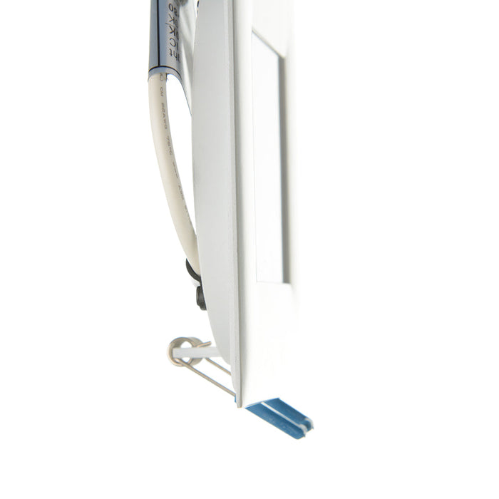 Lotus LED Lights 4 Inch Square Super Thin 13.5W LED 4000K White 110 Degree 950Lm Type IC Airtight Wet Locations Energy Star 80 CRI (LL4S-40K-WH)