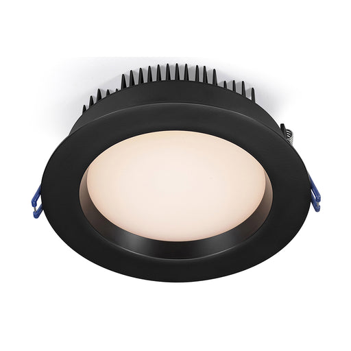 Lotus LED Lights 6 Inch Round Regressed Plenum 17W LED CCT Selectable 2700K/3000K/3500K/4000K/5000K Black 95 Degree 1300Lm Air-Tight 90 CRI (LL6RR-5CCT-BK)