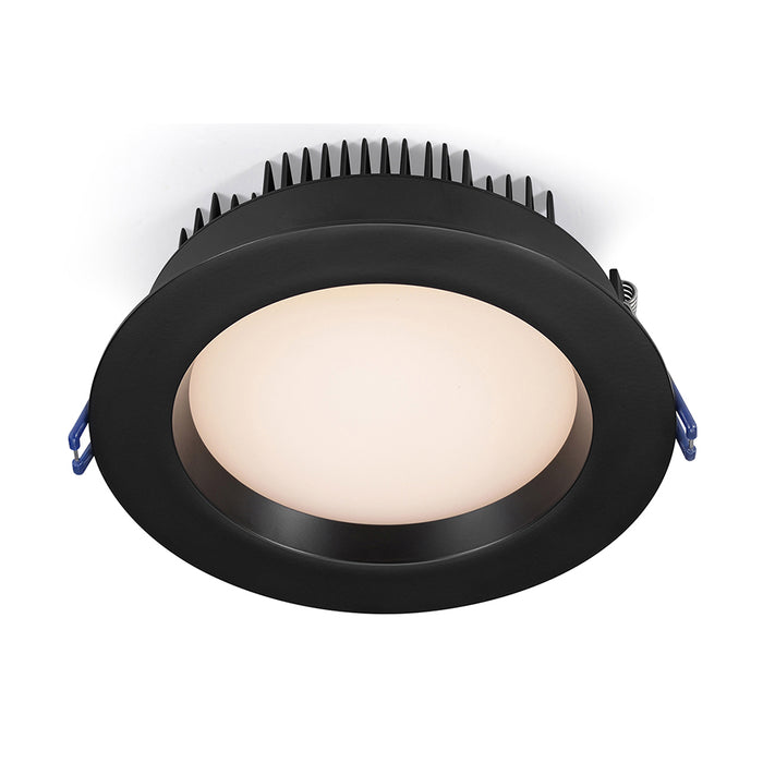 Lotus LED Lights 6 Inch Round Regressed Plenum 17W LED CCT Selectable 2700K/3000K/3500K/4000K/5000K Black 95 Degree 1300Lm Air-Tight 90 CRI (LL6RR-5CCT-BK)