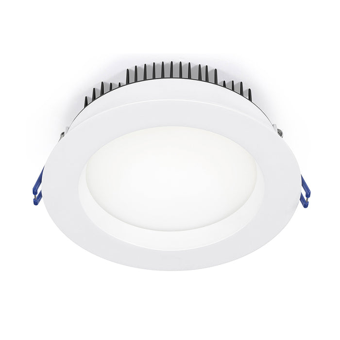 Lotus LED Lights 6 Inch Round Regressed Plenum 17W LED CCT Selectable 2700K/3000K/3500K/4000K/5000K White 95 Degree 1300Lm Air-Tight 90 CRI (LL6RR-5CCT-WH)