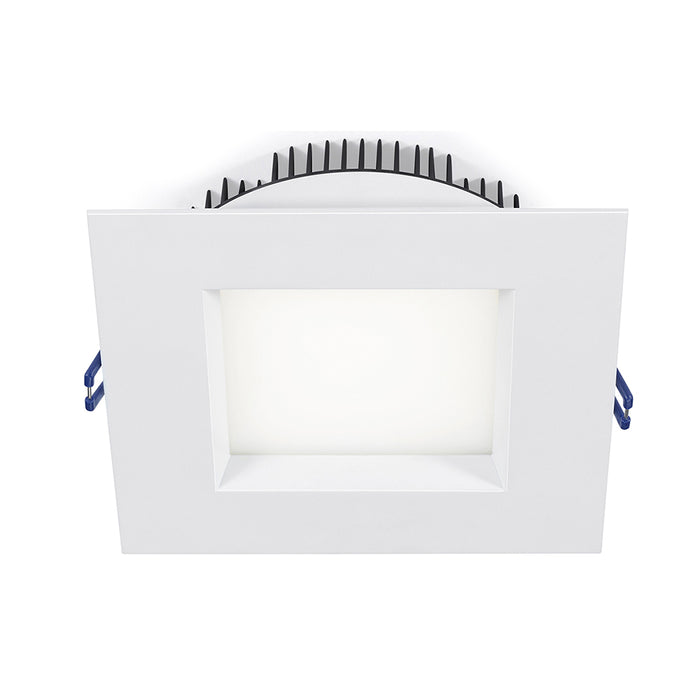 Lotus LED Lights 6 Inch Square Regressed Plenum 18W LED CCT Selectable 2700K/3000K/3500K/4000K/5000K White 95 Degree 1250Lm Air-Tight 90 CRI (LL6SR-5CCT-WH)