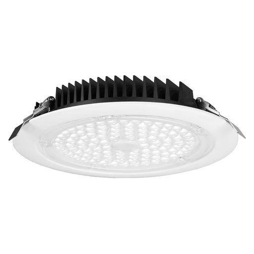 Lotus LED Lights 8 Inch Round Commercial 40W LED 5000K White 45 Degree 4800Lm Type IC Air-Tight Wet Location IP65 80 CRI (LL8R-50K-WH)