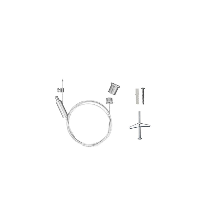 Maxlite 112998 L-Max Linear Architectural Luminaire Non-Power Steel Cable 15 Foot 1-Piece each Bolt Anchor/Self Tapping Screw/Plastic Anchor (LM2-CABLEKIT)