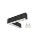 Maxlite 112766 L-Max Linear Architectural Luminaire L Connector 2 Foot Selectable 10W/12W/16W/20W 2700K/3000K/3500K/4000K/5000K 90 CRI Black (LM2-LCONB)