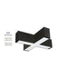 Maxlite 112768 L-Max Architectural Luminaire X Connector 2 Foot Wattage/CCT Selectable 10W/12W/16W/20W 2700K/3000K/3500K/4000K/5000K 90 CRI Black Finish (LM2-XCONB)