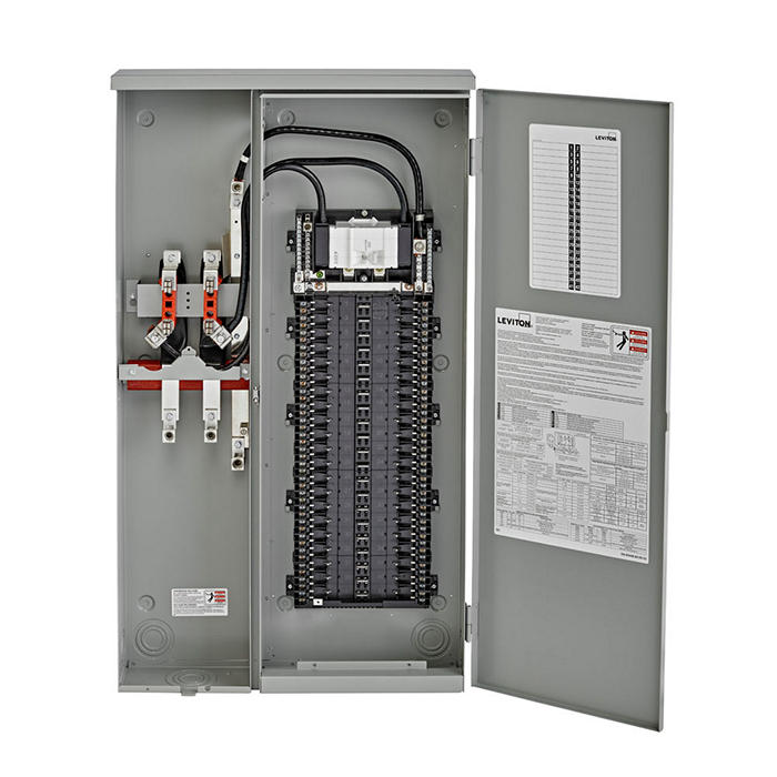Leviton 42 Space Outdoor All-In-One Meter Load Center Combination With 225A Main Circuit Breaker (LP422-MC)