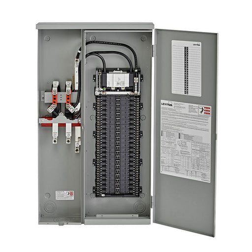 Leviton Outdoor All-In-One Meter Load Center Combo With Circuit Breaker EUSERC Ring Type 42 Space 225A (LJ422-BED)